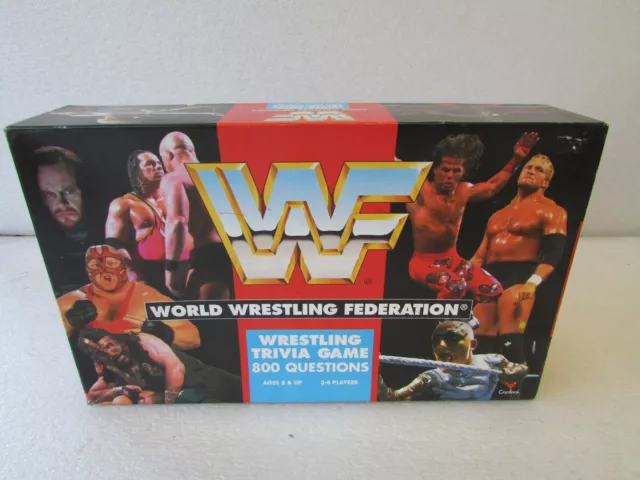 1998 WWF World Wrestling Federation Trivia Game Cardinal 32600 Austin Rock