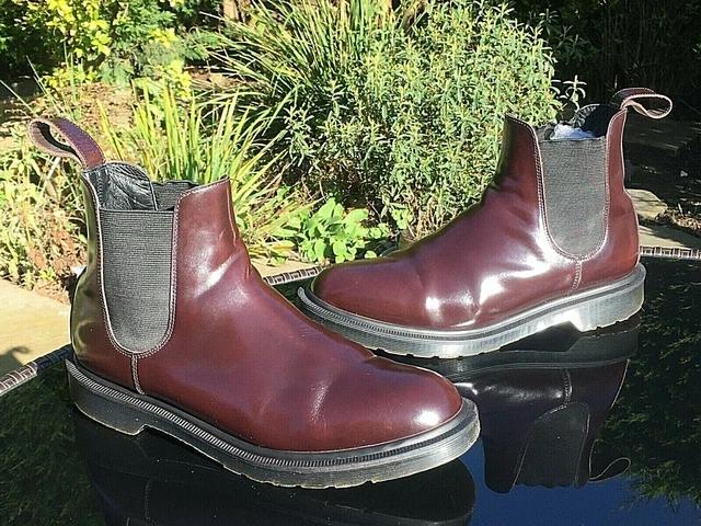 DR. MARTENS GRAEME Merlot Boanil Brush Chelsea boots UK 7 EU 41