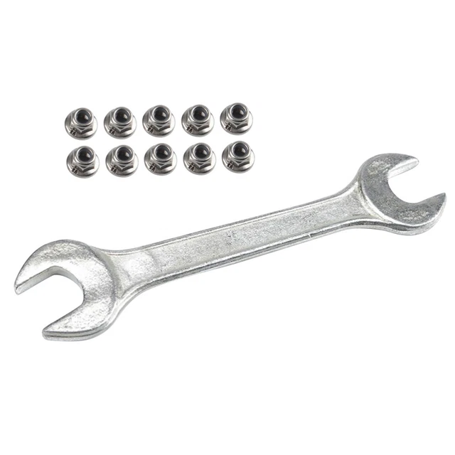 10 Pcs Nuss-Bolzen-Sortiment Sechskantmutter Hardware-Mutter Schlüssel