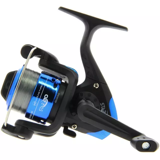 Star 20 Fishing Reels with 8lb Line Spinning Match Carp Travel Reel 1,2 or 3