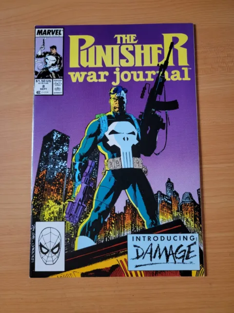 Punisher War Journal #8 Direct Market Edition ~ NEAR MINT NM ~ 1989 Marvel Comic