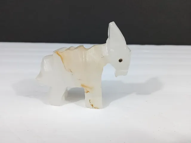 Carved Stone Donkey Mule Figurine Southwest Paperweight