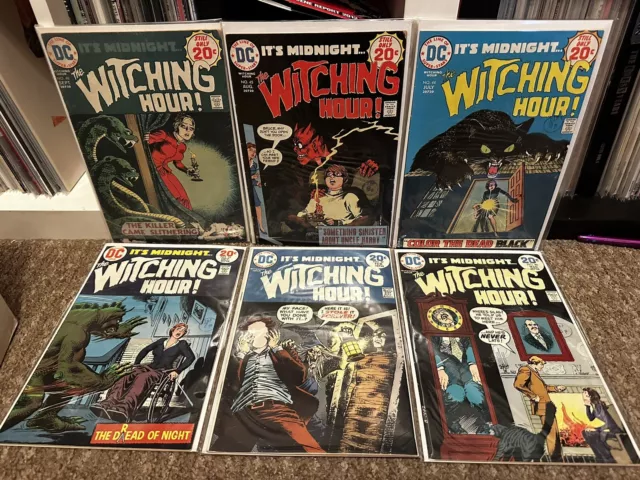 6 x The Witching Hour lot DC Bronze age horror Comic Tales Crypt GHOSTS Monster