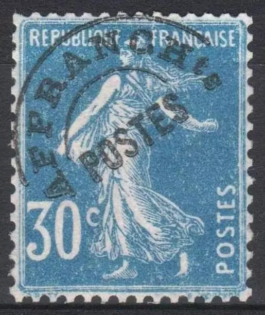 FRANCE TIMBRE PREOBLITERE N° 60 " SEMEUSE FOND PLEIN 30c BLEU " NEUF xx TTB M394