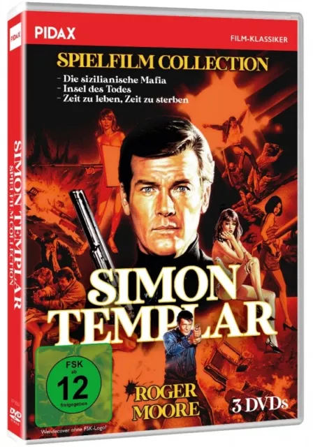 Simon Templar Spielfilm Collection * DVD Drei spannende Abenteuer * Pidax