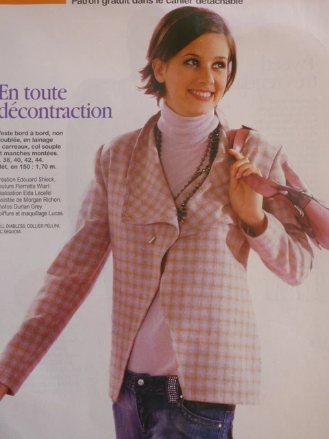 Patron De Couture Modes Et Travaux – Veste Et Jupe Pour Femme – Modèle D’avril 2001