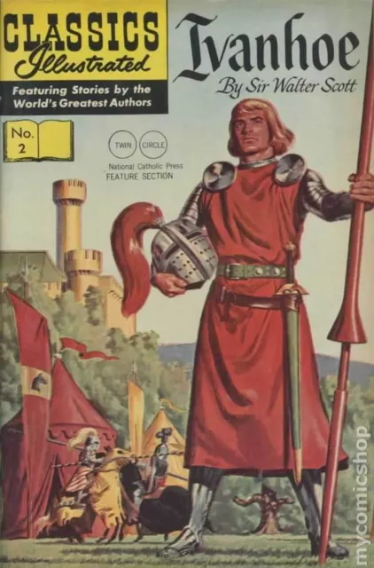 Classics Illustrated 002 Ivanhoe #23TWIN GD/VG 3.0 1968 Stock Image Low Grade