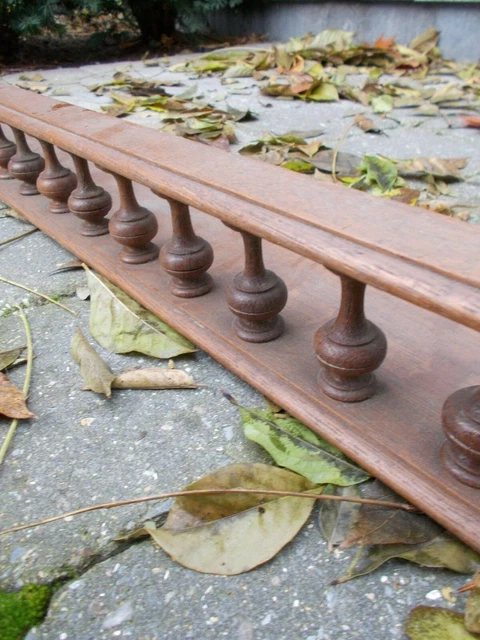 Hand Carved  Pediment Spindles Ornate Over door Architectural Reclaimed