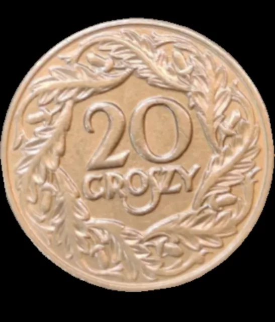 20 Groszy  1923 -Polen In Stempelglanz #18