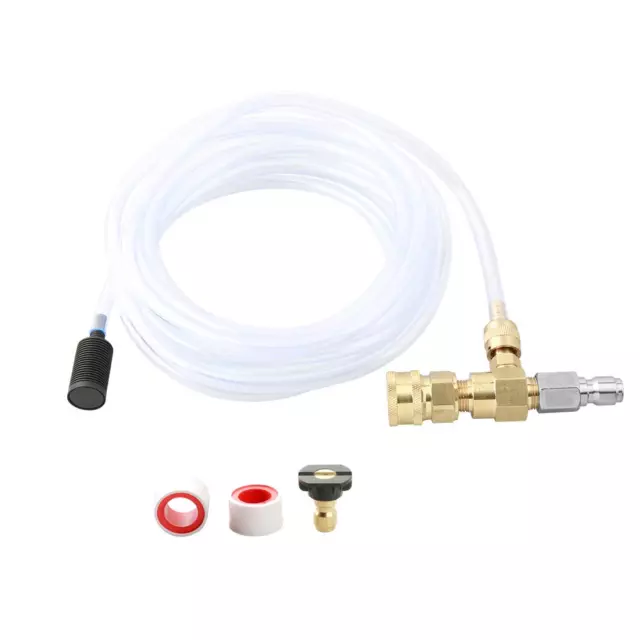 Chemical Injector Kit for High Pressure Washer 4000 PSI Adjustable Soap Dispense