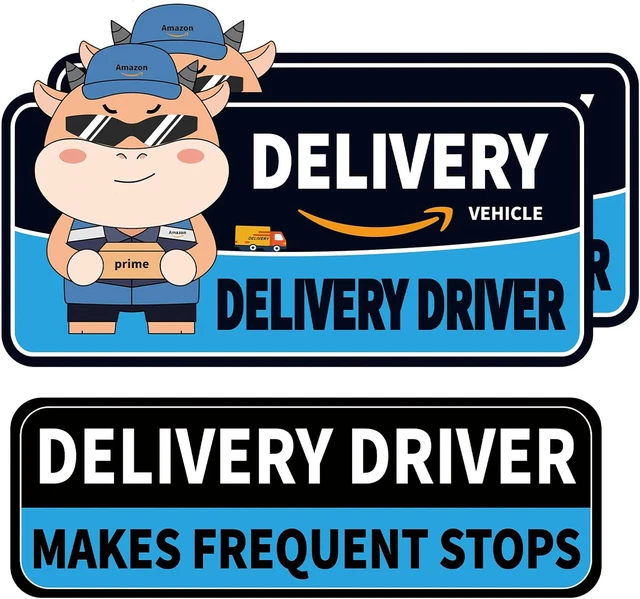 Delivery Driver Magnets For Car - Frequent Stops Removable