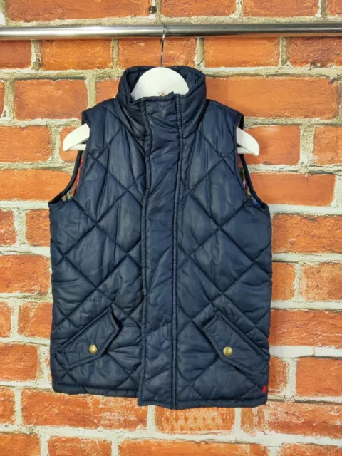 Boys Joules Navy Quited Coat Jacket Gilet Bodywarmer Age 4 Years Lined 104Cm