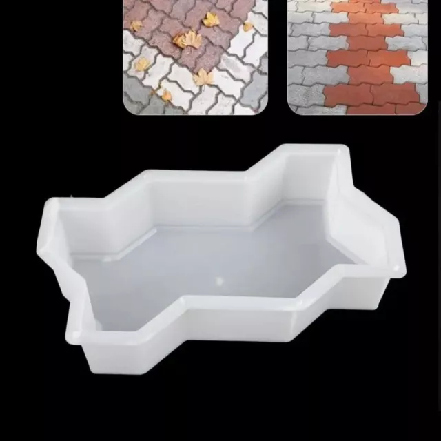 Garden Park Courtyard Pavement Mold DIY PathPaving Brick Stone Concrete Mould*