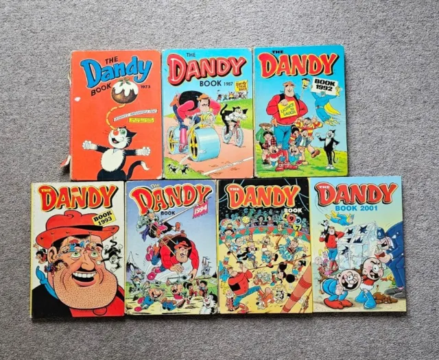 The Dandy Book - 1970's-2000's Annual Bundle/ Job Lot - 7 Books