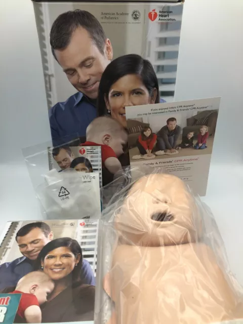 Infant CPR Training Kit Baby Manikin Bilingual DVD Practice Skills Q2