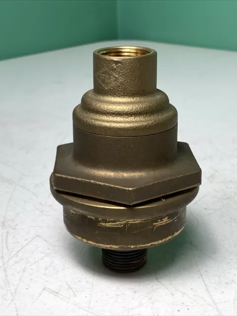 JUSTRITE 55-GAL 3/4” DRUM BUNG BRONZE THREADED SAFETY VENT (Male/Female)