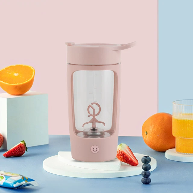 650 ml Automatic Blenders Cup Trinkgefäße 1200 mAh Sport-Shaker-Flaschen (Rosa)