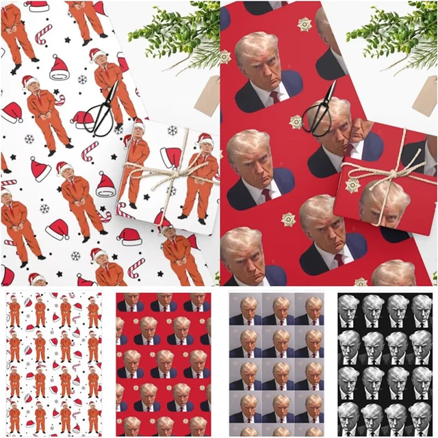 Carta da imballaggio divertente riciclabile novità design carta regalo per amico M