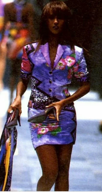 VINTAGE VERSACE POP Art skirt suit 449.00 PicClick UK