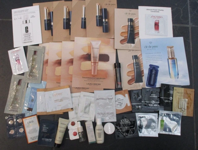 Lote 40 Muestras Cosméticas De Maquillaje De Belleza De Diseño De Alta Gama Mezcladas