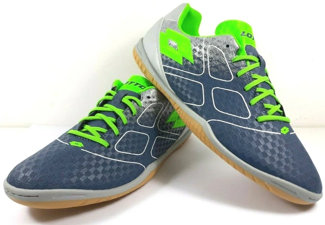 Lotto Maestro 700 ID Chaussures de Futsal Football Indoor EUR 42 UK 8 Bleu Vert