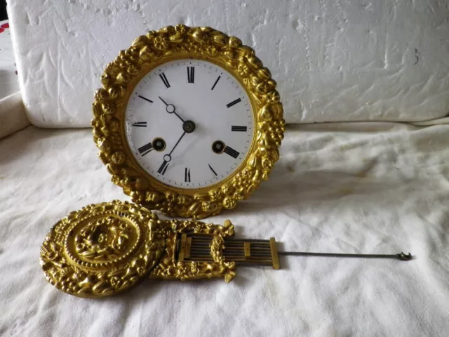 Balancier Ancien De Pendule - Mécanisme Horloge Vintage - Occasion Fonctionnel - France