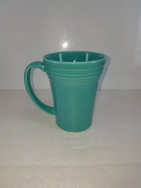 LATTE bistro MUG CUP turquoise blue hlc FIESTA WARE 18 OZ new