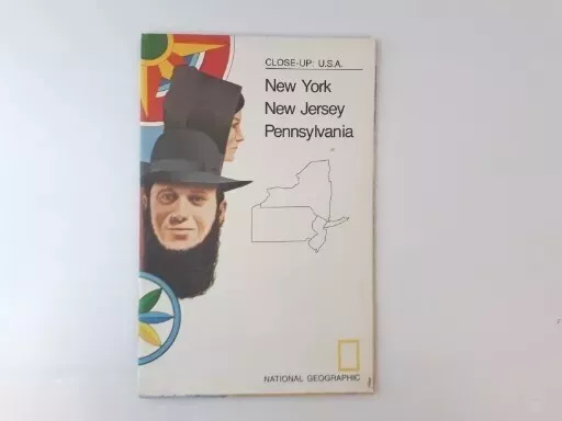 National Geographic Society Map, Including New York, New Jersey And Pennsylvania