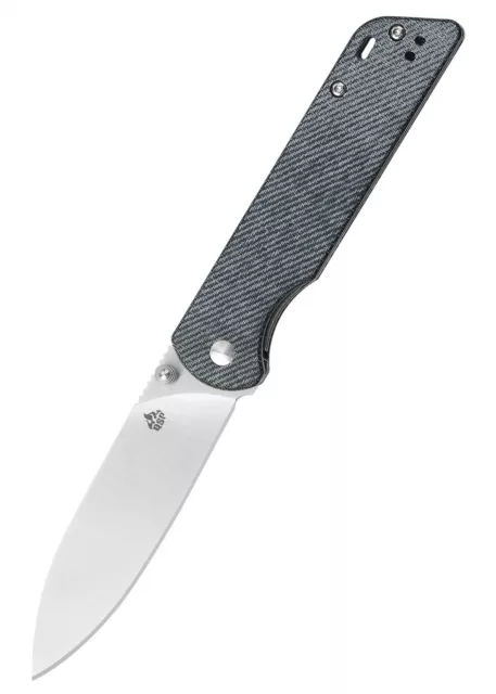 Taschenmesser Parrot, satinierte Klinge, denim micarta Griff - Folder Klappmesse