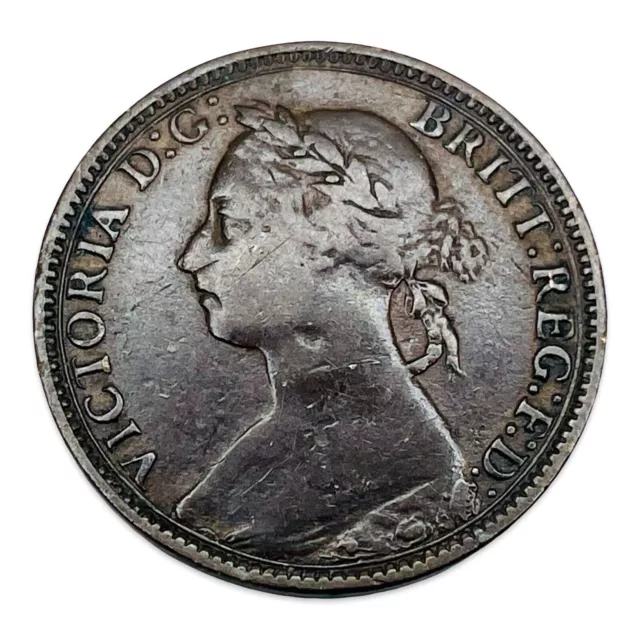 1891 Great Britain Farthing - Victoria #GB01247S