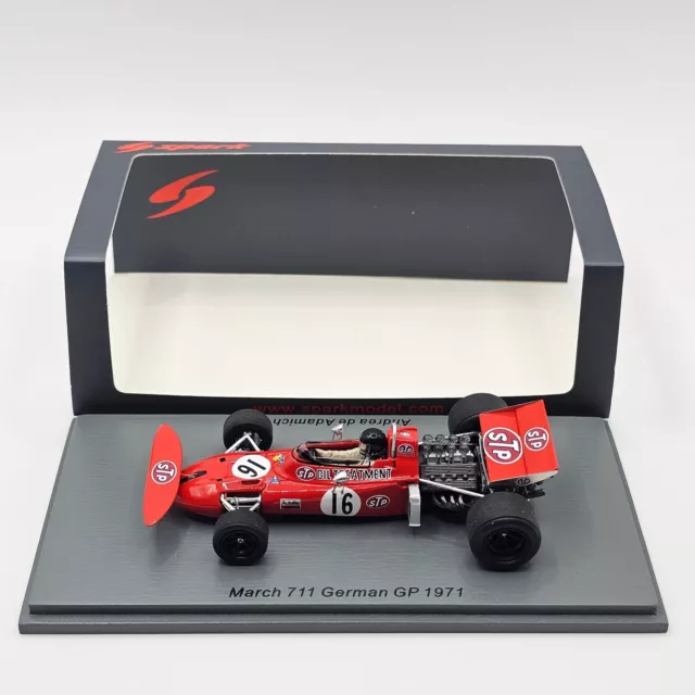 Amazon | spark 1/43 March 711 German GP 1971#16 Andrea de