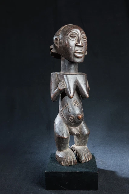 Ancester Statues LUBA, FEMALE ANCESTOR Statue, D.R. Congo, Central African Tribal Arts ...