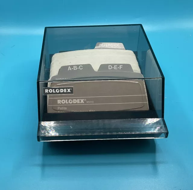Rolodex Petite Covered Card File Blank Cards Model S-300 C