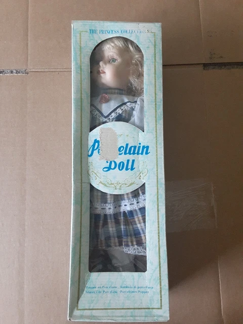 The Princess Collection Collectible Porcelain Doll With Stand And Box