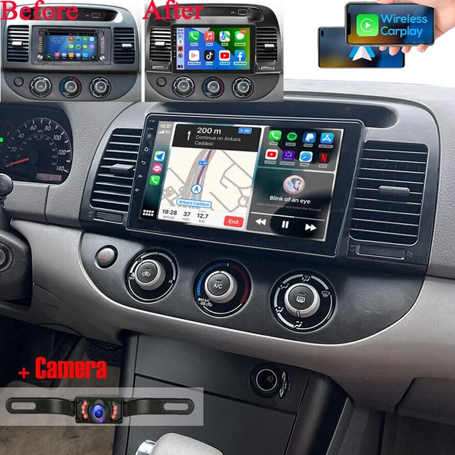 VOITURE APPLE CARPLAY Radio pour Toyota Camry 20002006 Android 12 GPS