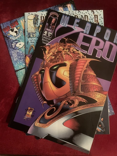 Weapon Zero; #4, #6, #9; Three Books From 1995; Tight/Clean; Top Cow Comics; OD