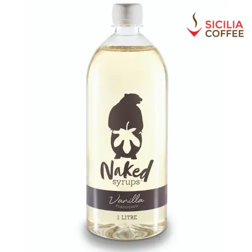 1L * Naked Syrups * Vanilla Flavour * Sicilia Coffee * Gluten Free * Syrup *