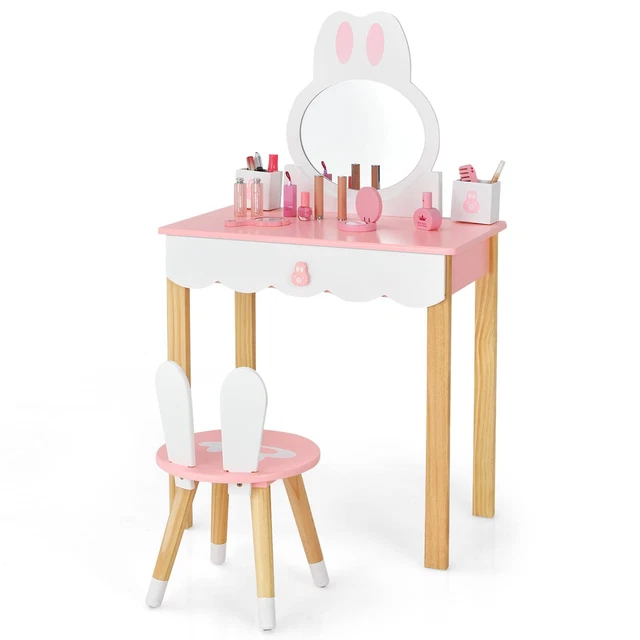Niños Maquillaje Cosmético Peluquería Cómoda de peluquería Maquillaje
