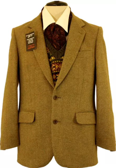 Vintage Dunn & Co Mens 38" Green/Brown Mix Tweed Jacket *Dry Cleaned*