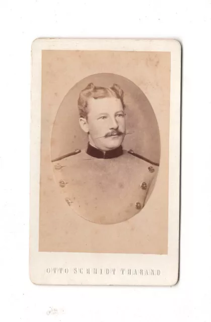 CDV Foto Herrenportrait / Jäger - Tharandt um 1880