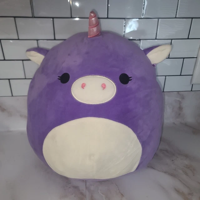 SQUISHMALLOW KELLYTOY 16& Astrid Purple Unicorn Super Soft Plush Toy