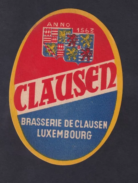 Ancienne étiquette   Alcool   BN153791 Bière Luxembourg Clausen