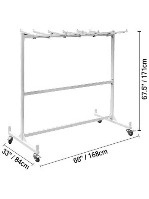 Folding Chair Cart 750Lbs Capacity Folding Chair Rack 42 Chairs and 12 Tables