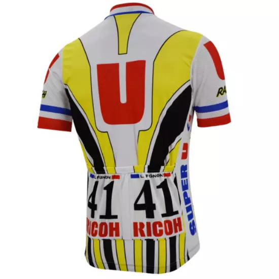 Maillot Système U Laurent Fignon Cycliste Rétro Vintage Classic Cyclism Vélo 3