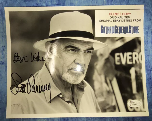 Sean Connery Hand Signed Autograph 8x10 Photo JSA COA