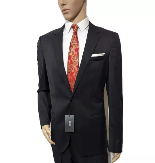 BNWT Hugo Boss Mainline Huge4 Mens Slim Fit 2 Piece Suit UK 40L W33 L34 RRP £595