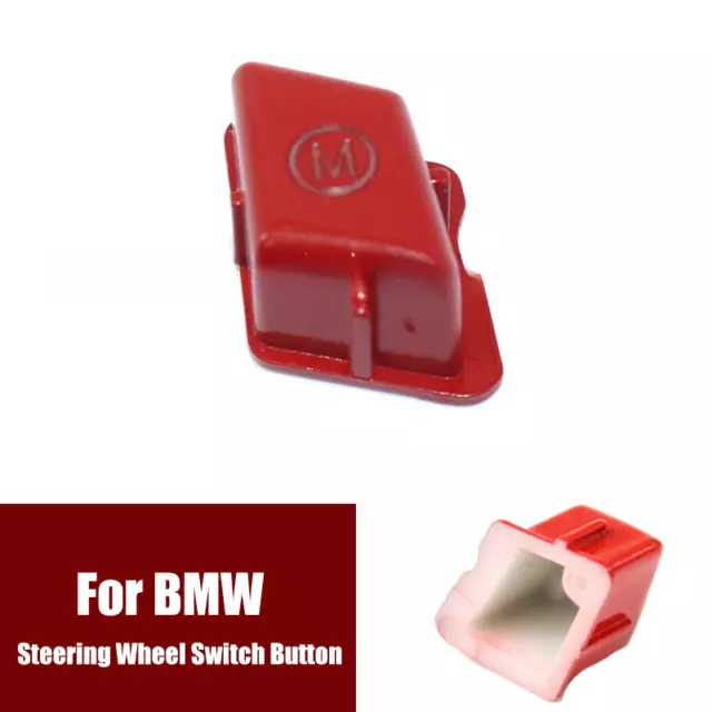 Red Car Steering Wheel M Mode Switch Button For BMW 3 Seires E90 E92 E93 M3