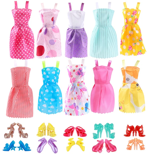 Doll Party Clothes Shoes Dolls Dressup Accessories Family Toys Random (20pcs) 2