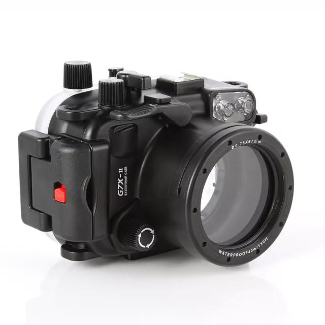 130ft 40m Waterproof Underwater Housing Case For Canon PowerShot G7X Mark II