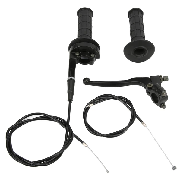 Accelerator Handle Grips Throttle Clutch Handle Kit Aluminum Alloy For 50cc